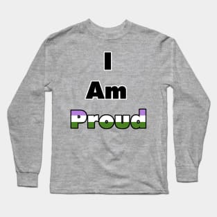I am proud (Genderqueer) Long Sleeve T-Shirt